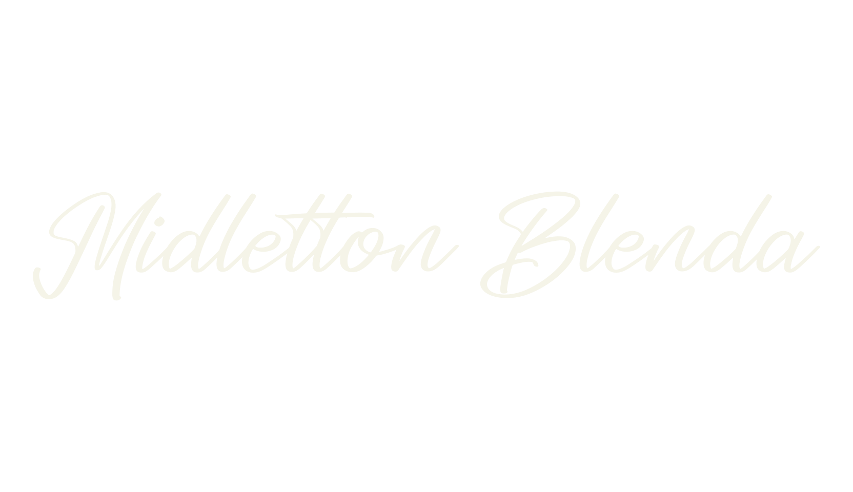 Midletton Blenda, script font preview