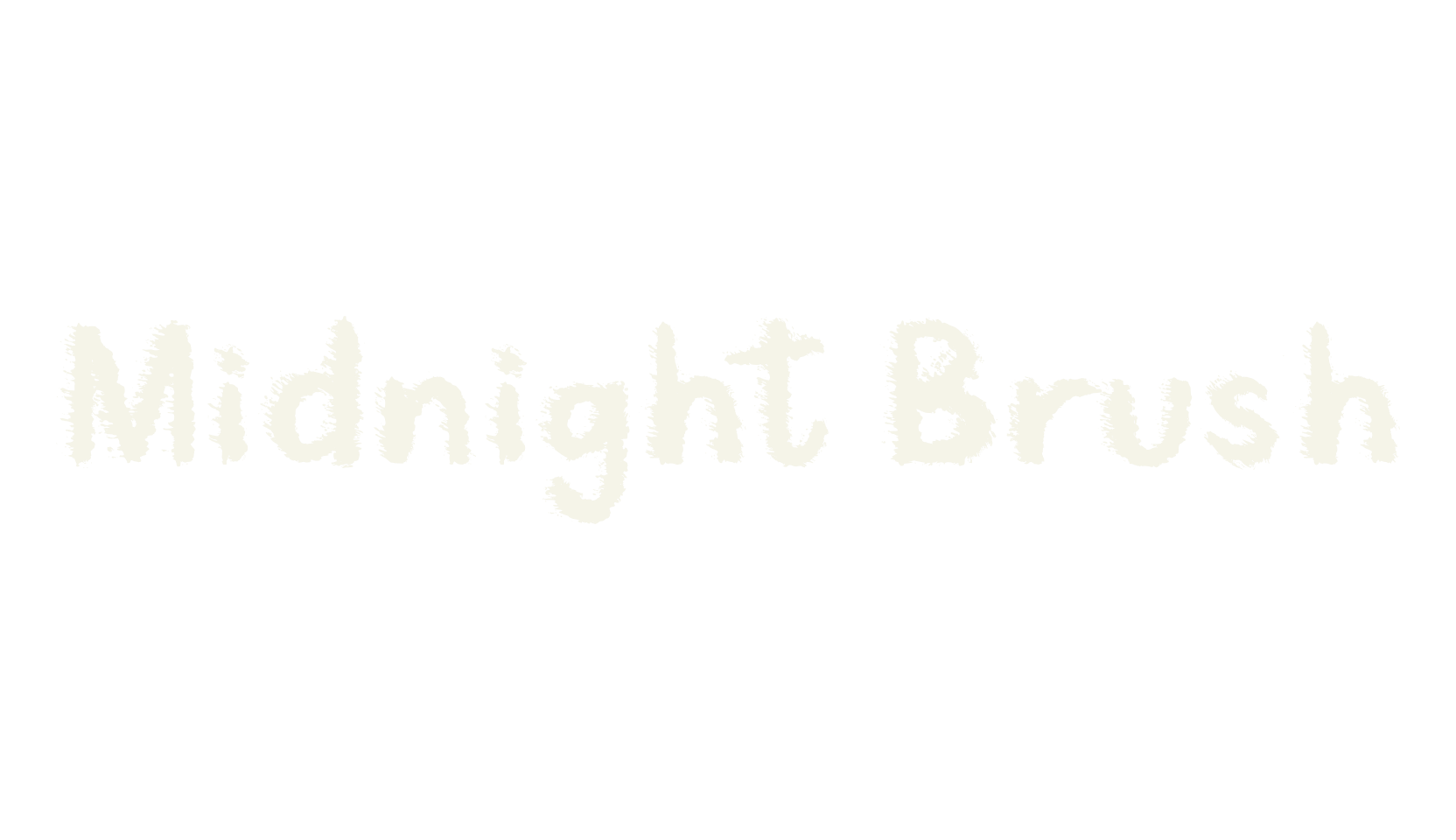 Midnight Brush, brush font preview