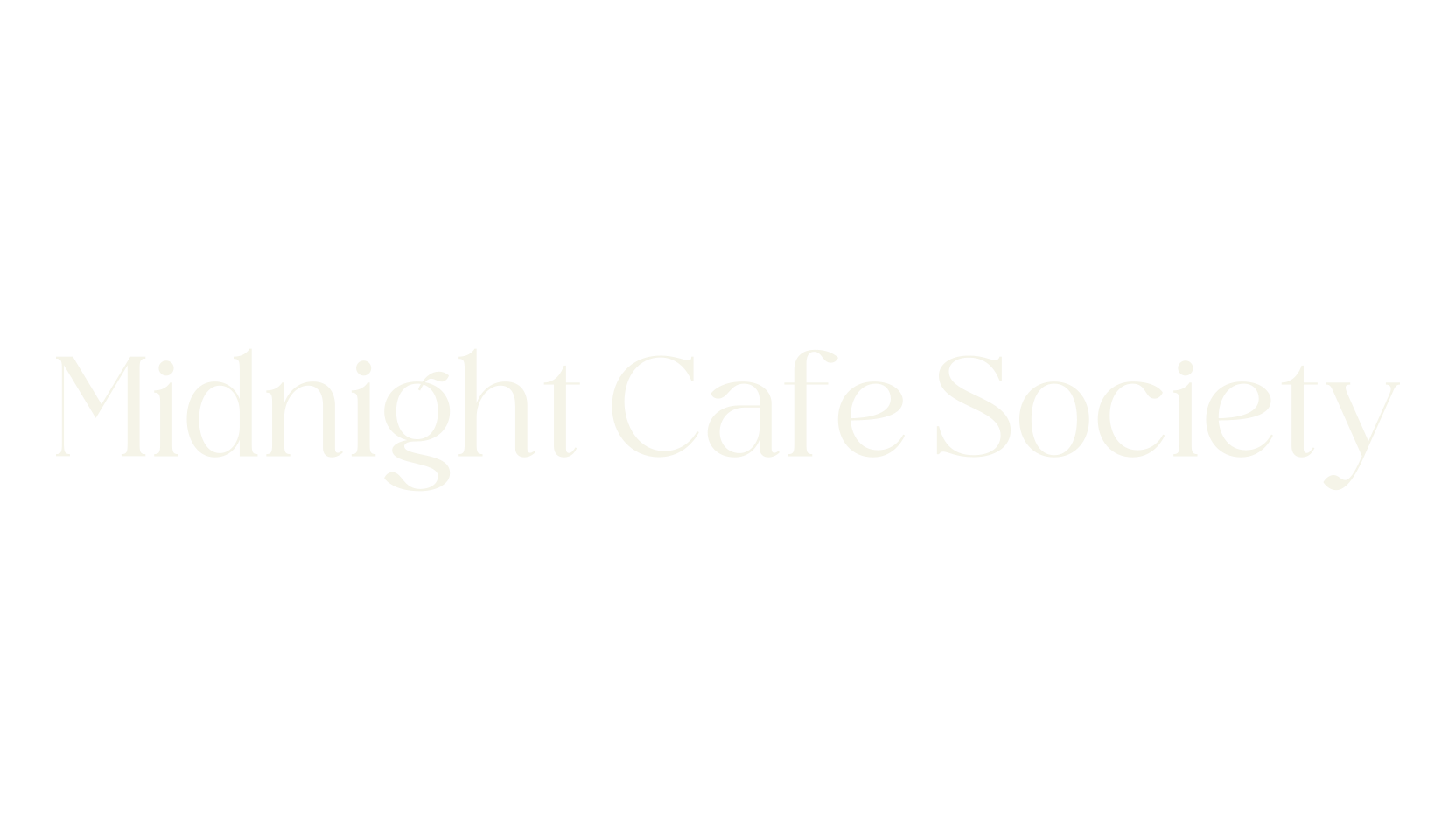 Midnight Cafe Society, serif font preview