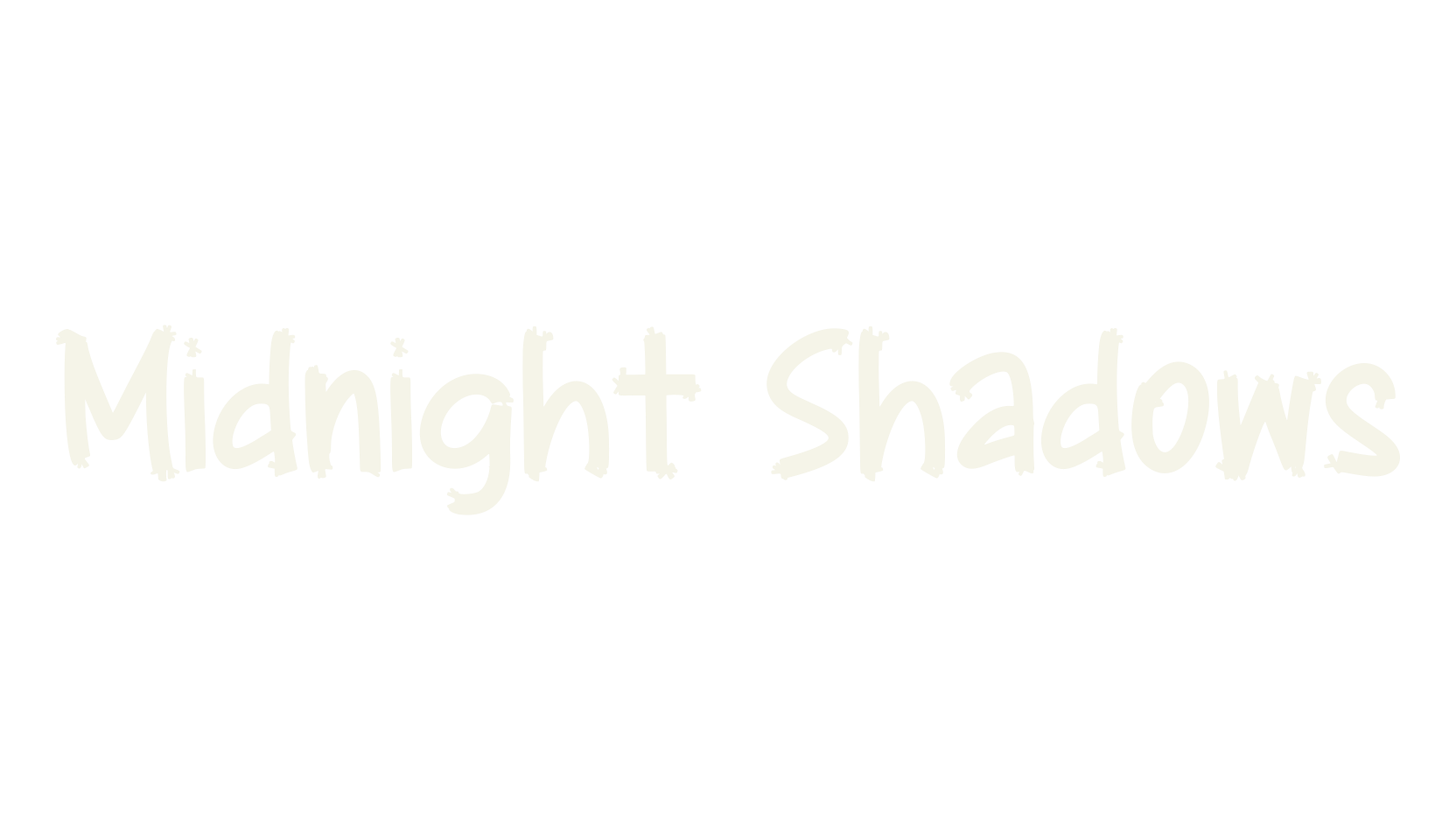 Midnight Shadows, graffiti font preview