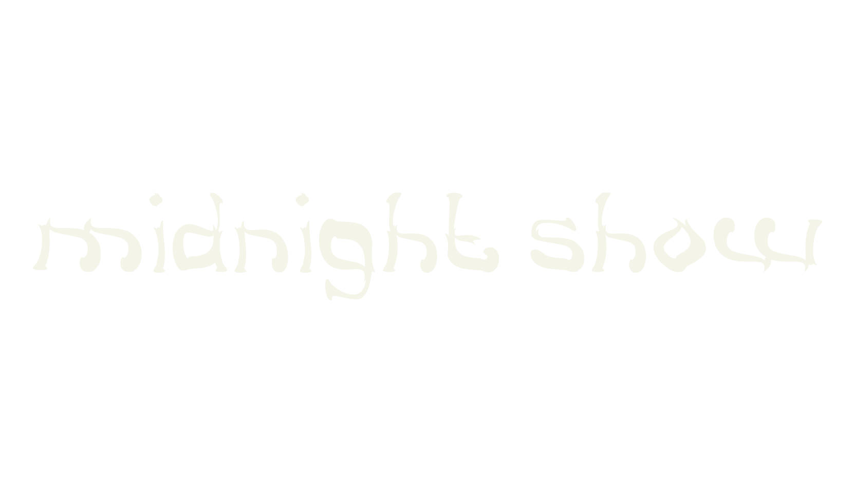 midnight show, display market font preview