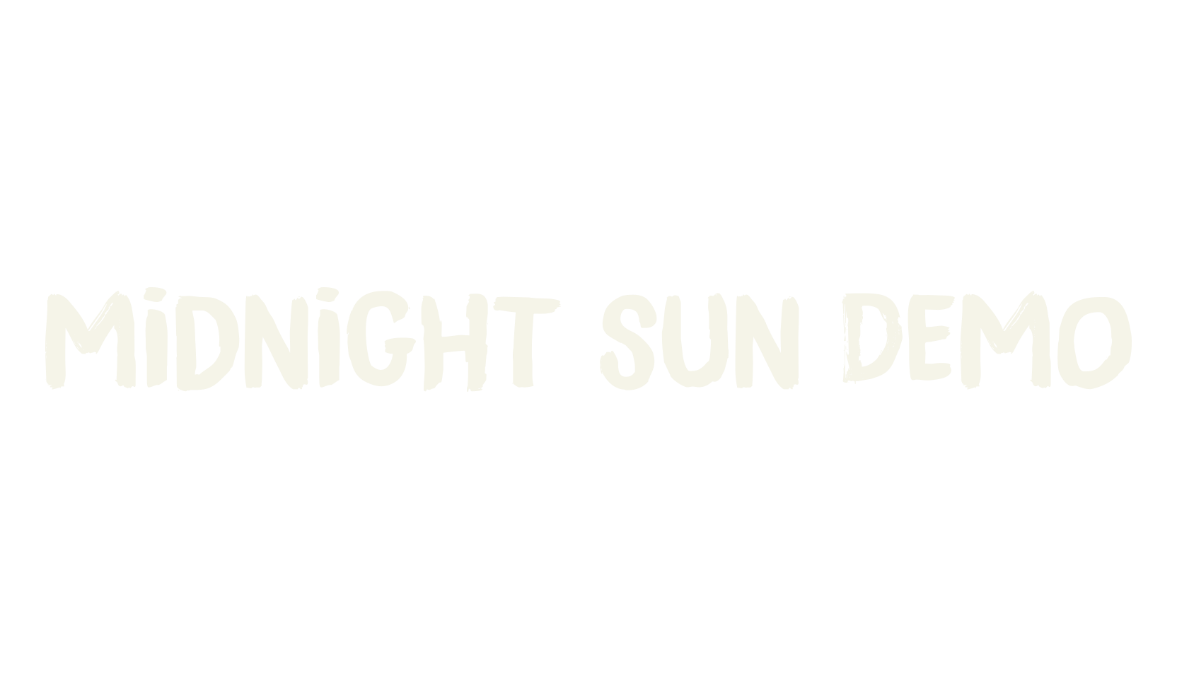 Midnight Sun DEMO, handwritten font preview