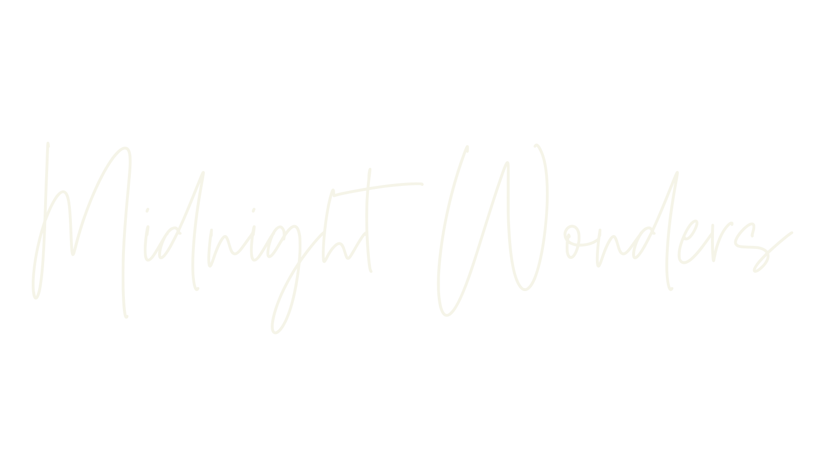 Midnight Wonders, cursive font preview