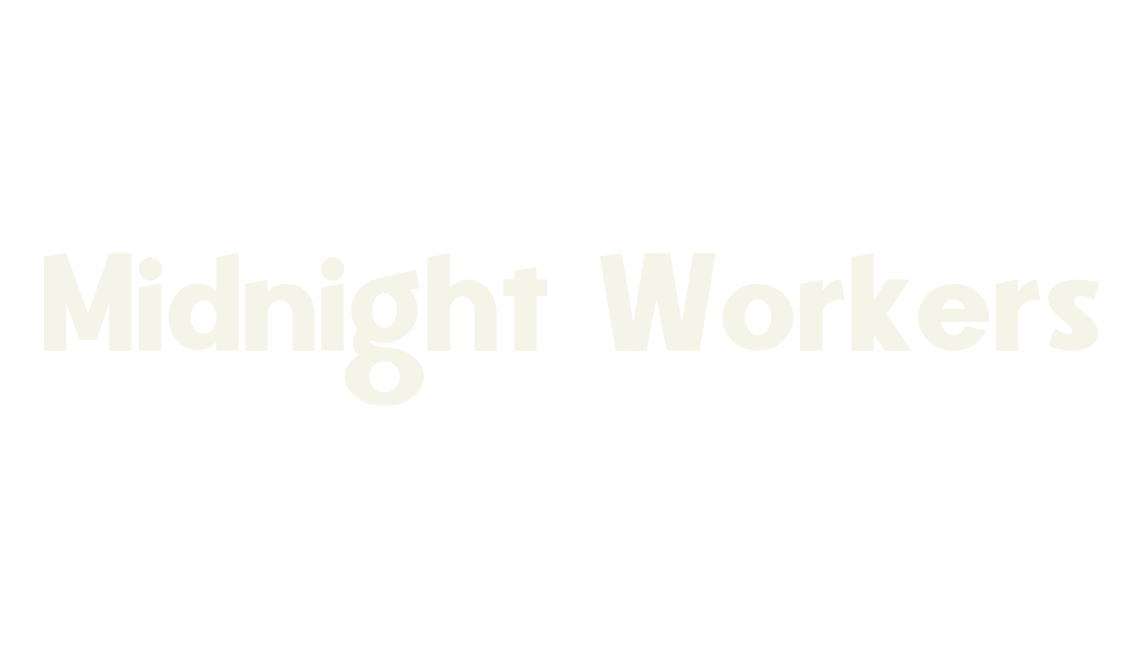 Midnight Workers, simple font preview
