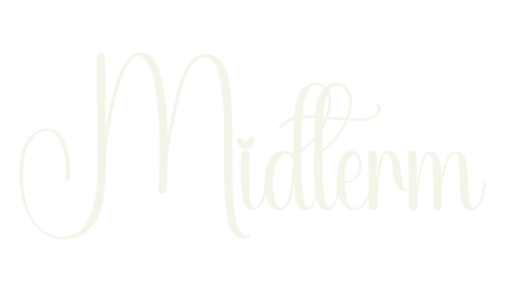 Midterm, calligraphy font preview