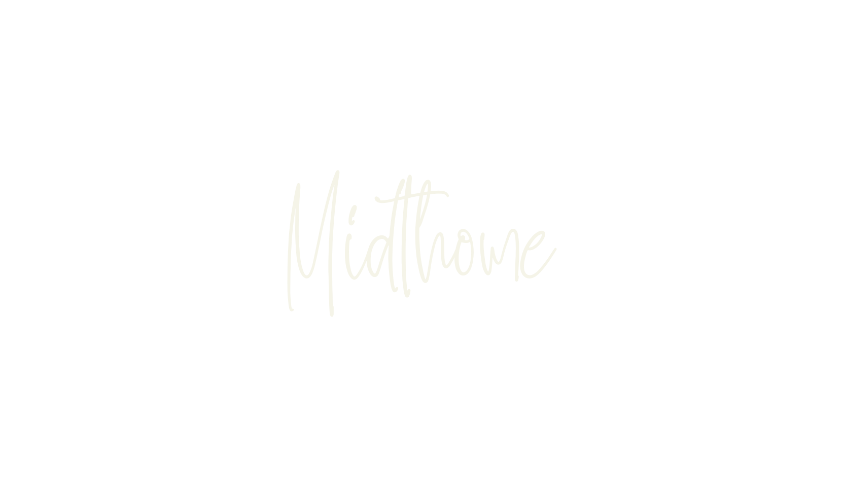 Midthome, script font preview