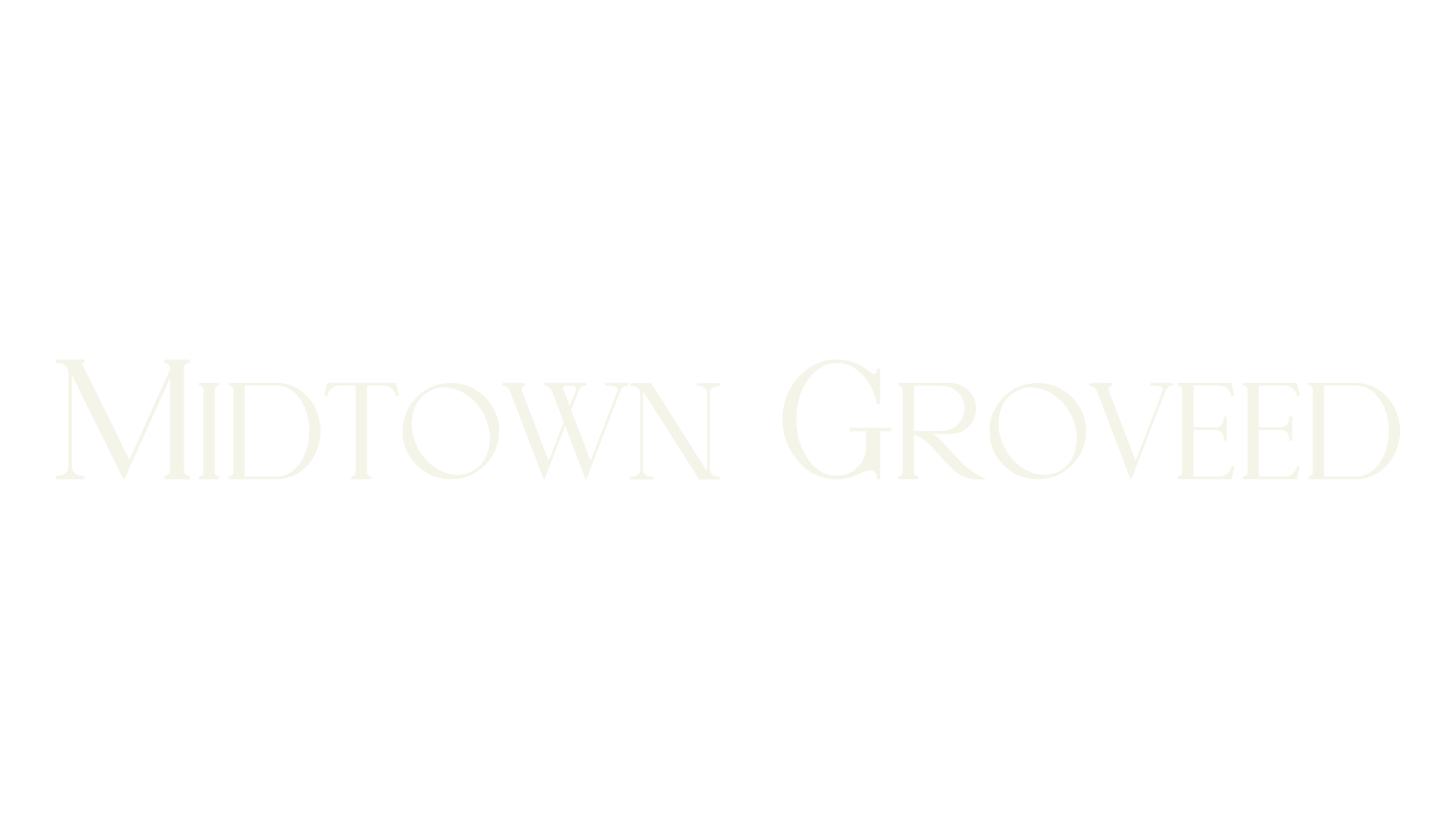 Midtown Groveed, luxury font preview