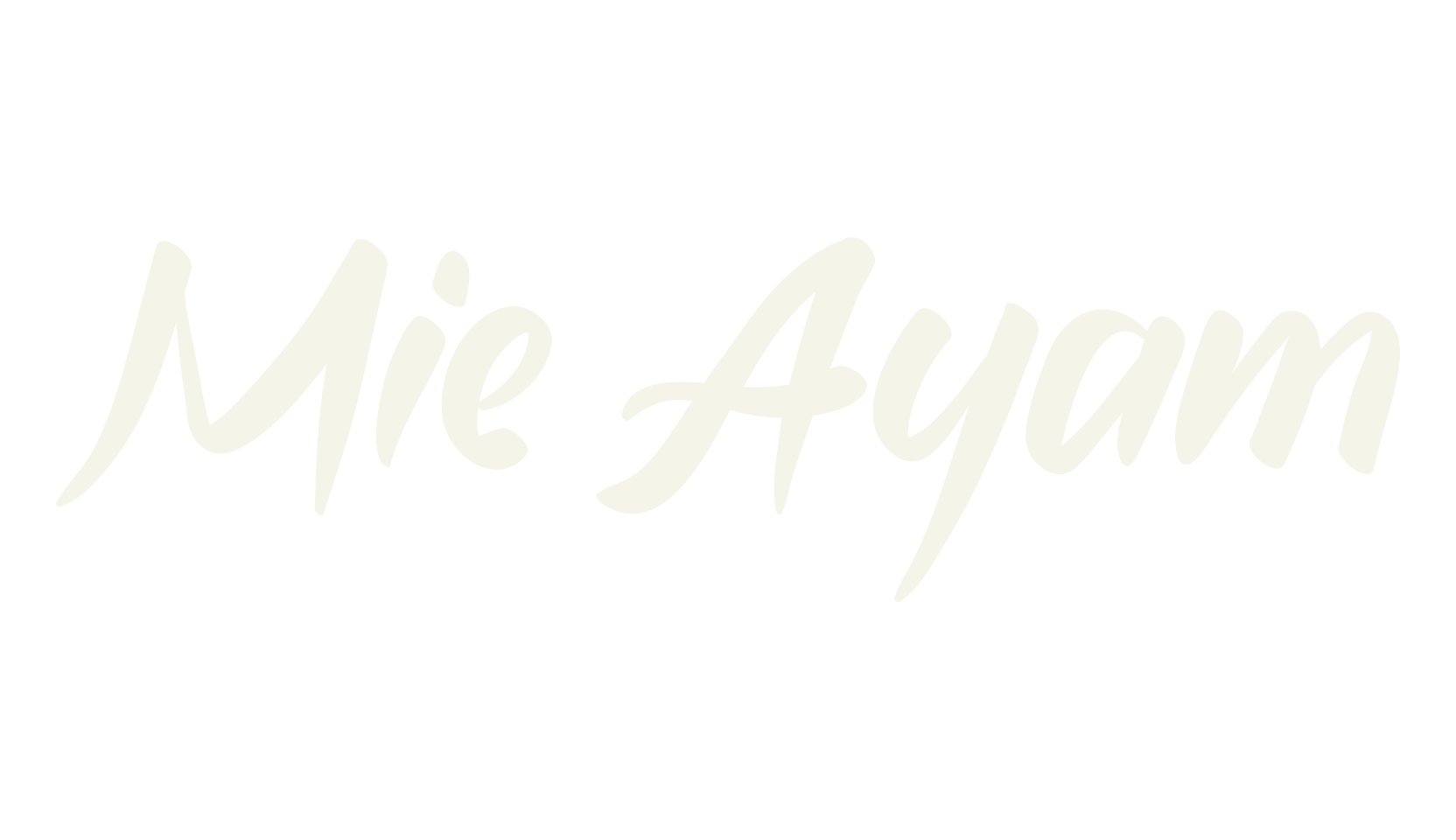 Mie Ayam, calligraphy font preview
