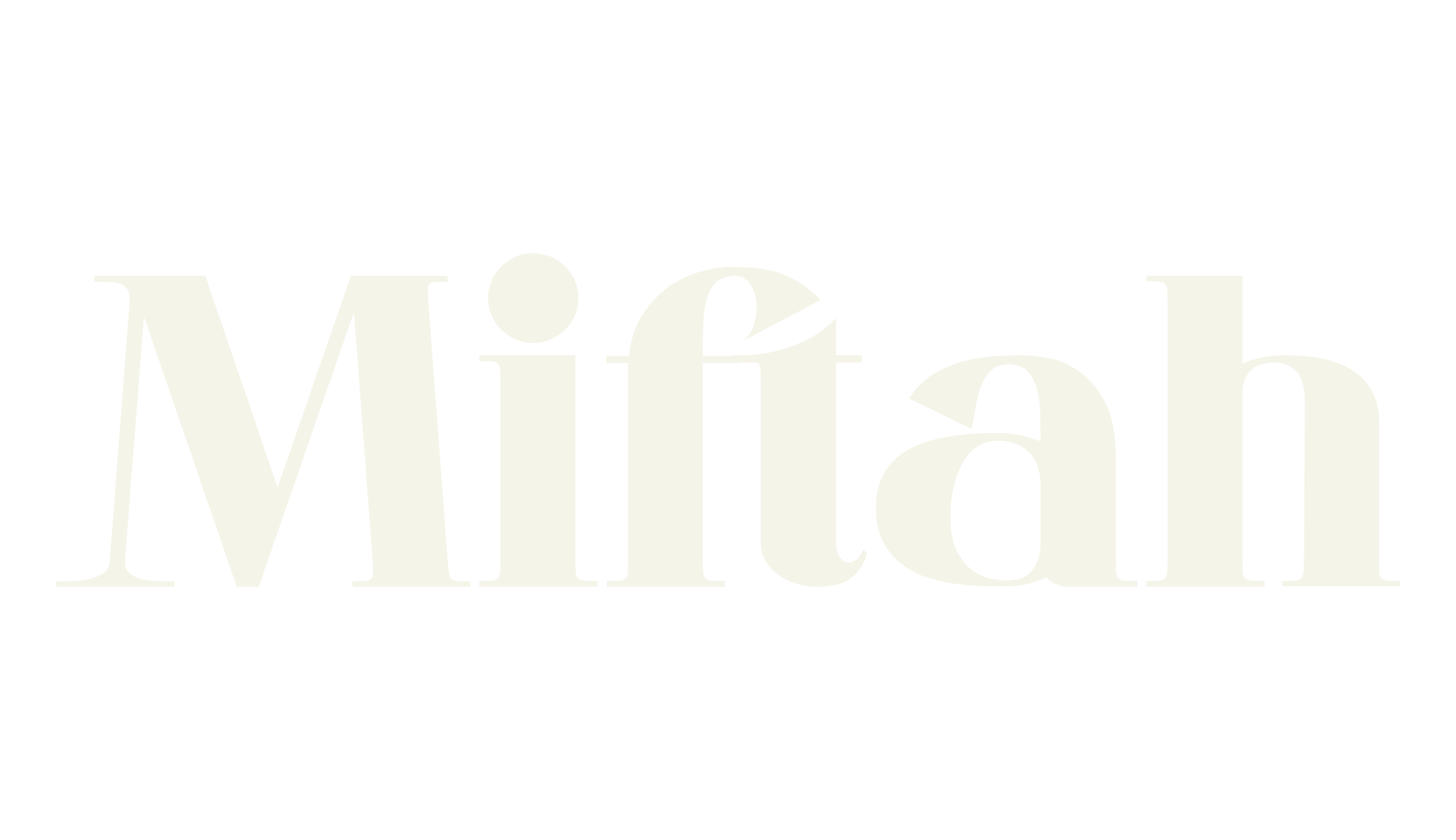 Miftah, serif font preview