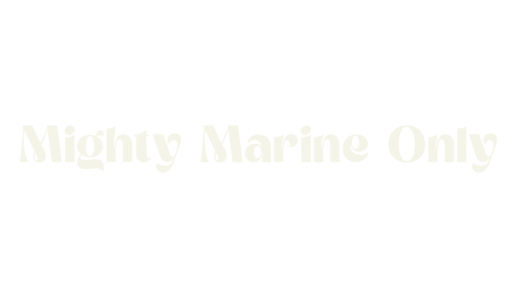 Mighty Marine Only, handwriting font preview