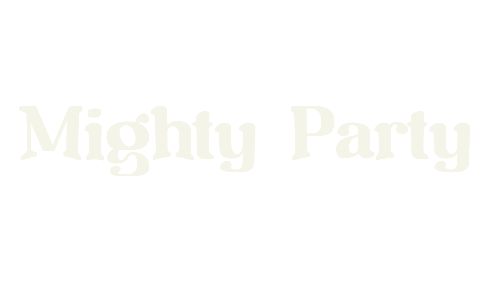 Mighty Party, display market font preview