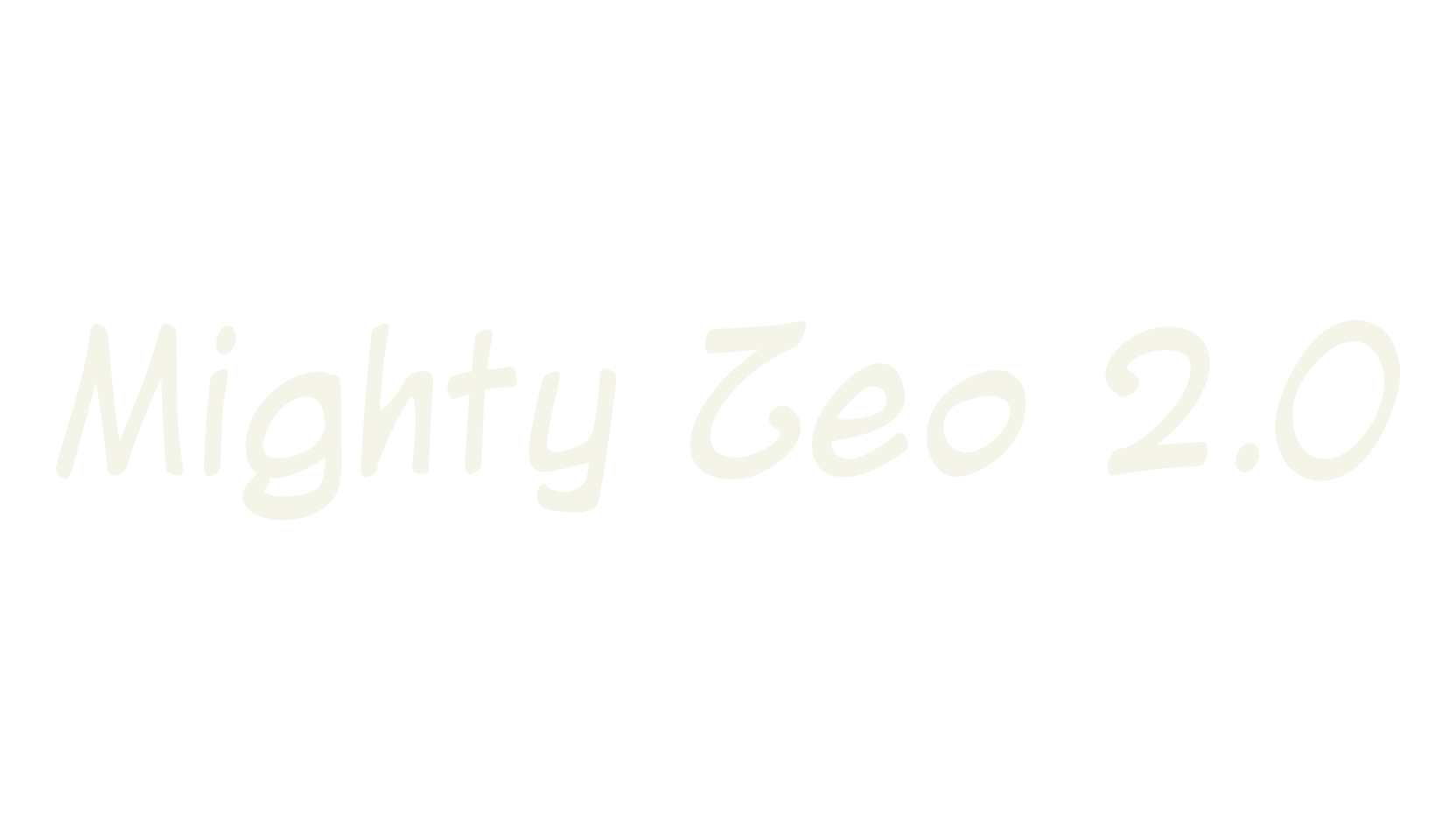 Mighty Zeo 2.0, handwritten font preview