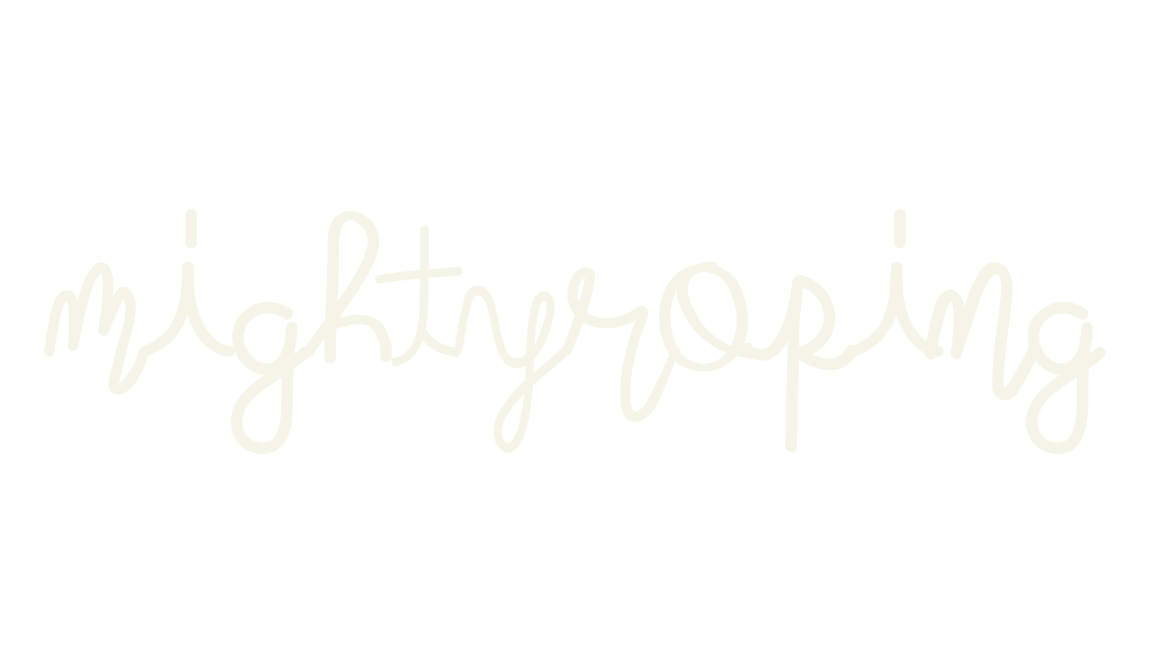 mightyroping, cursive font preview