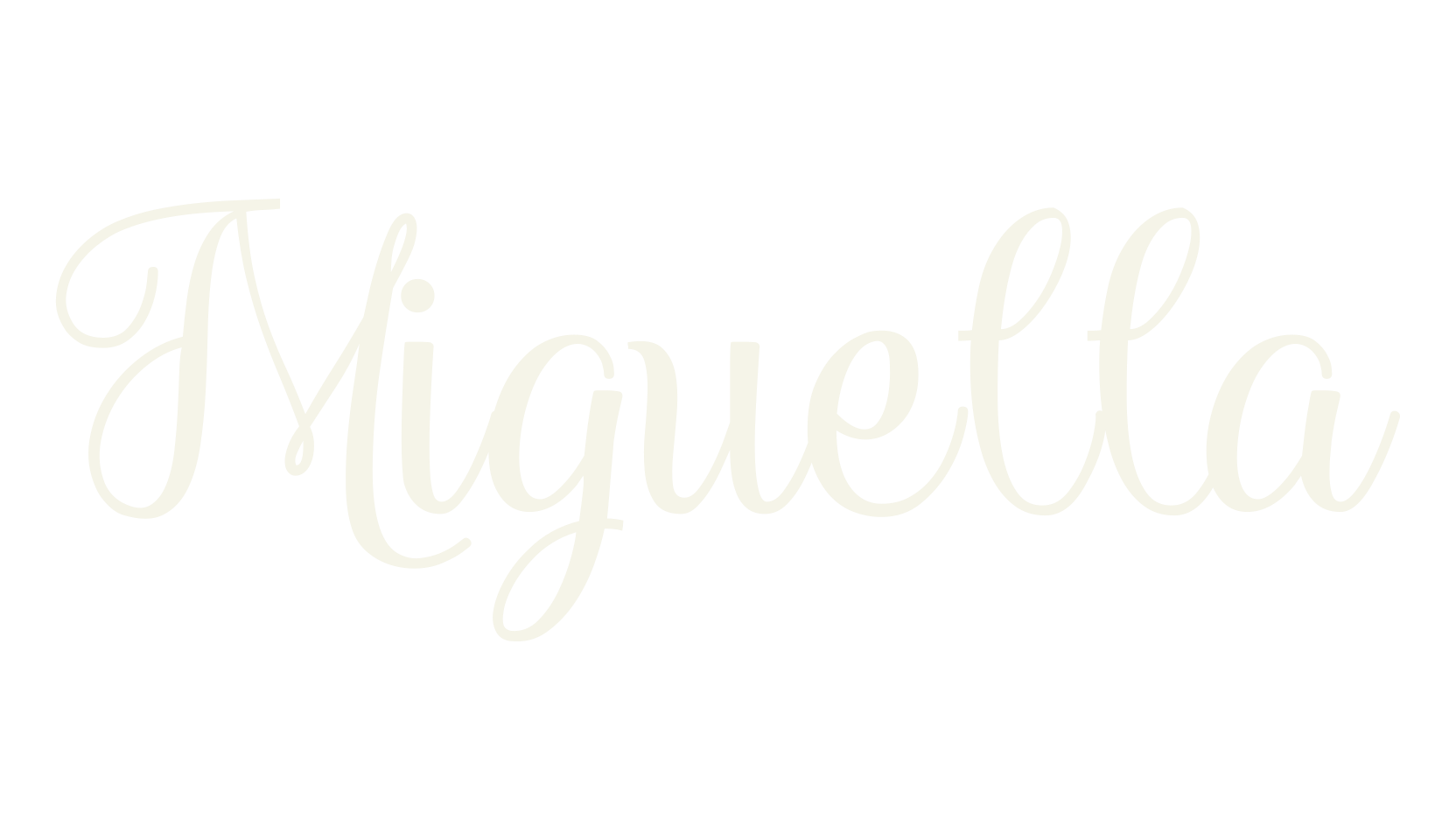 Miguella, calligraphy font preview
