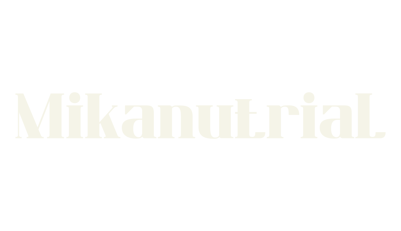 Mikanutrial, classic font preview