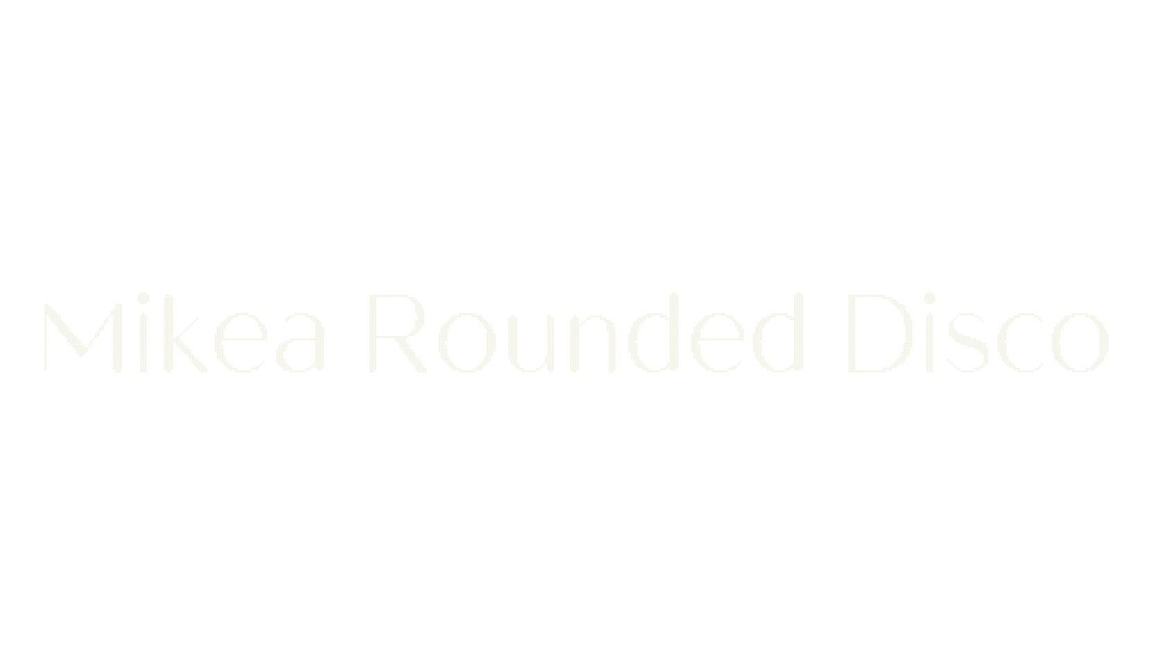 Mikea Rounded Disco, display market font preview