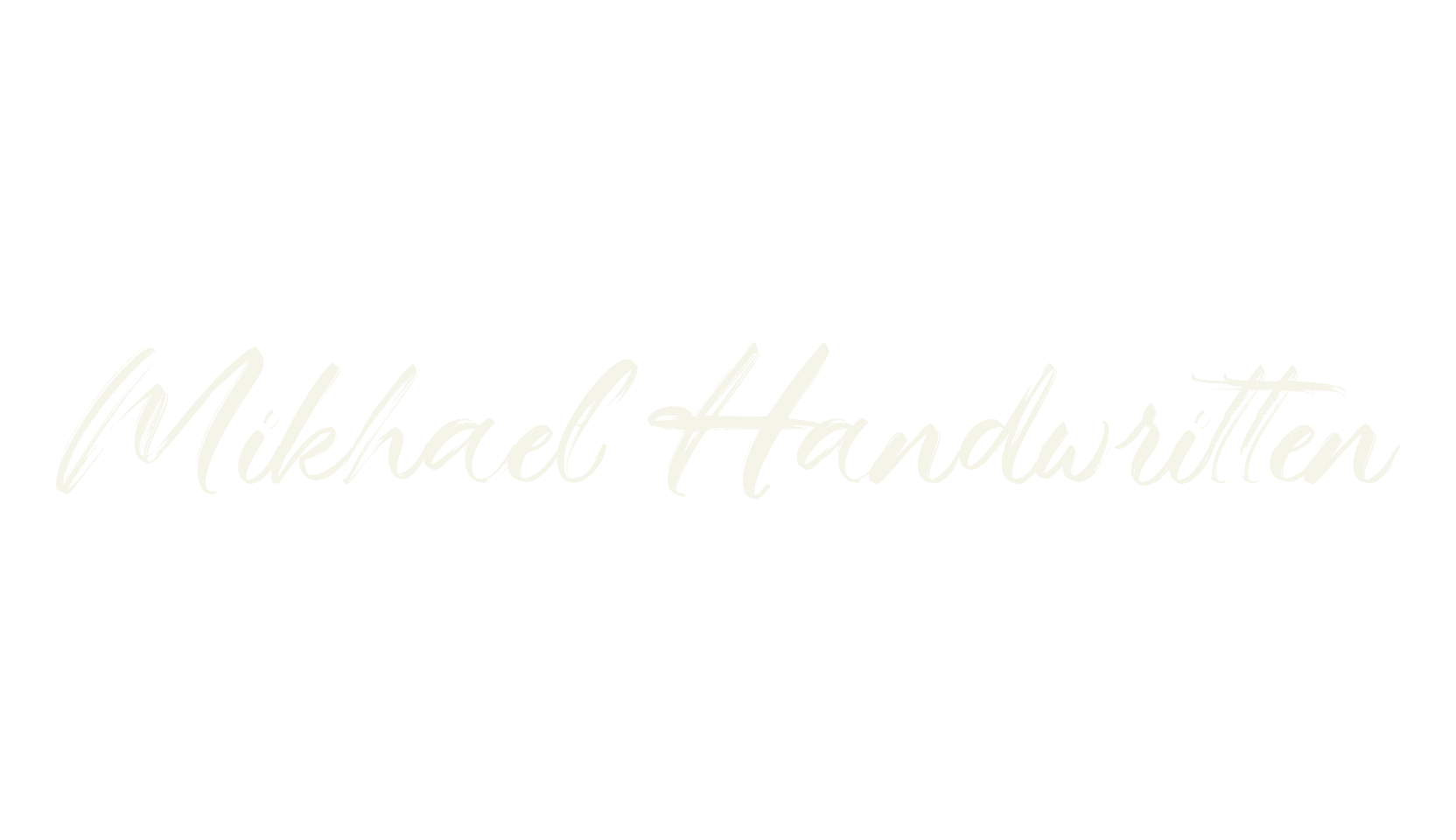 Mikhael Handwritten, handwriting font preview