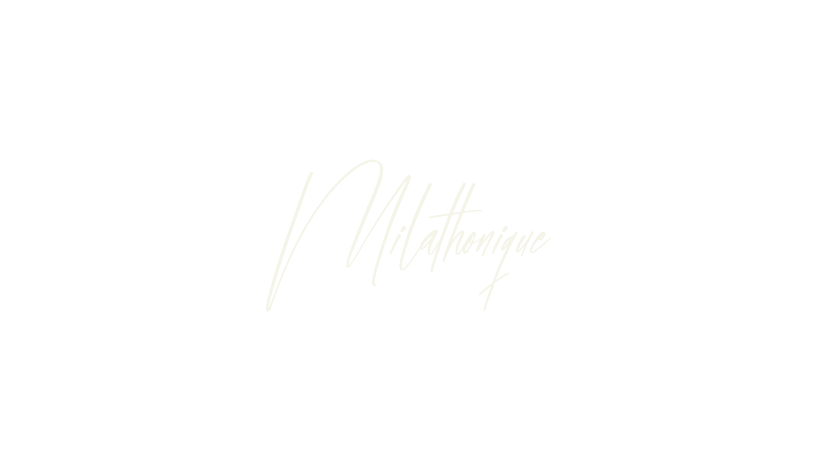 Milathonique, script font preview