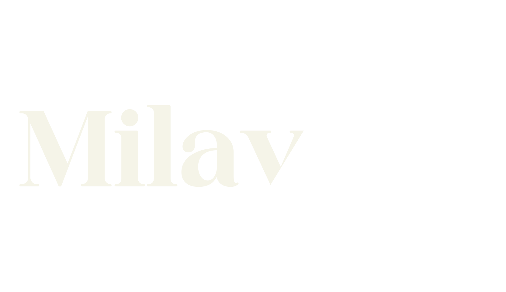 Milavora, serif font preview