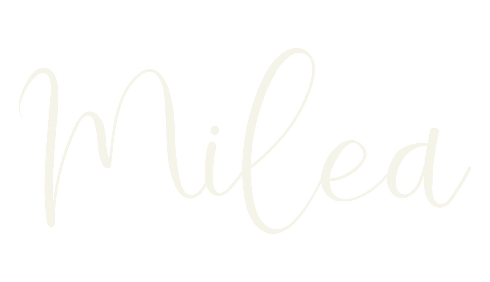 Milea, cursive font preview