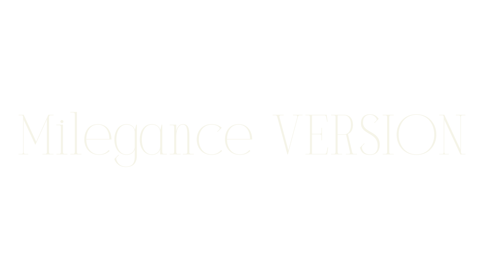 Milegance VERSION, serif font preview