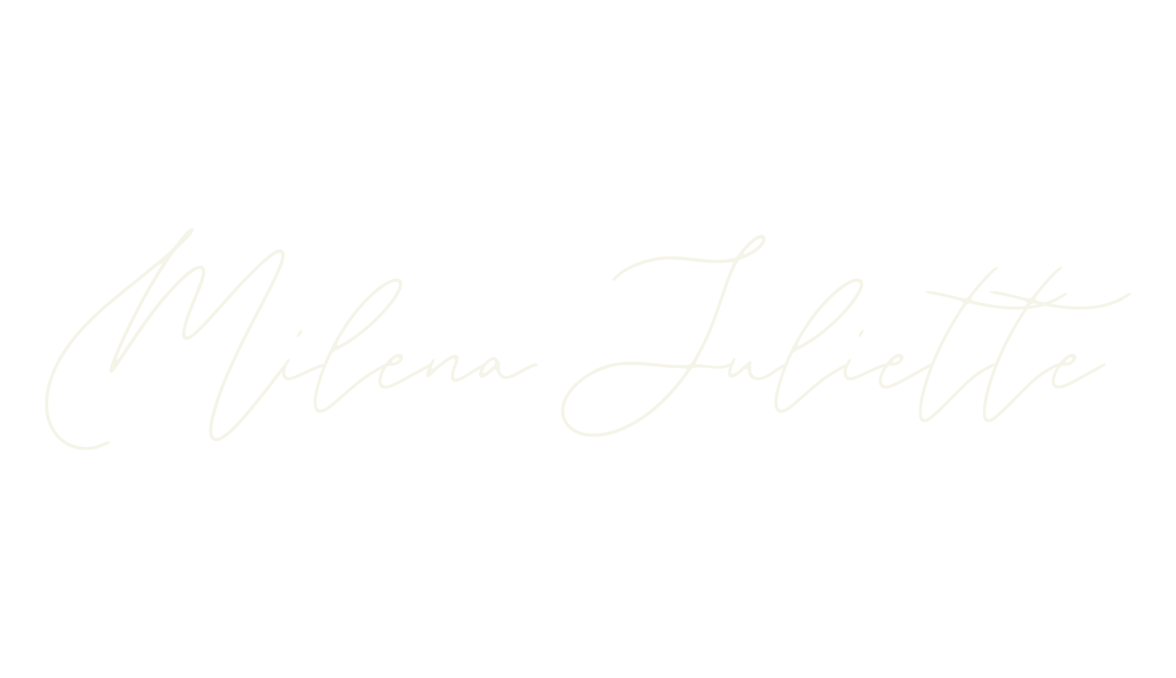 Milena Juliette, letter font preview