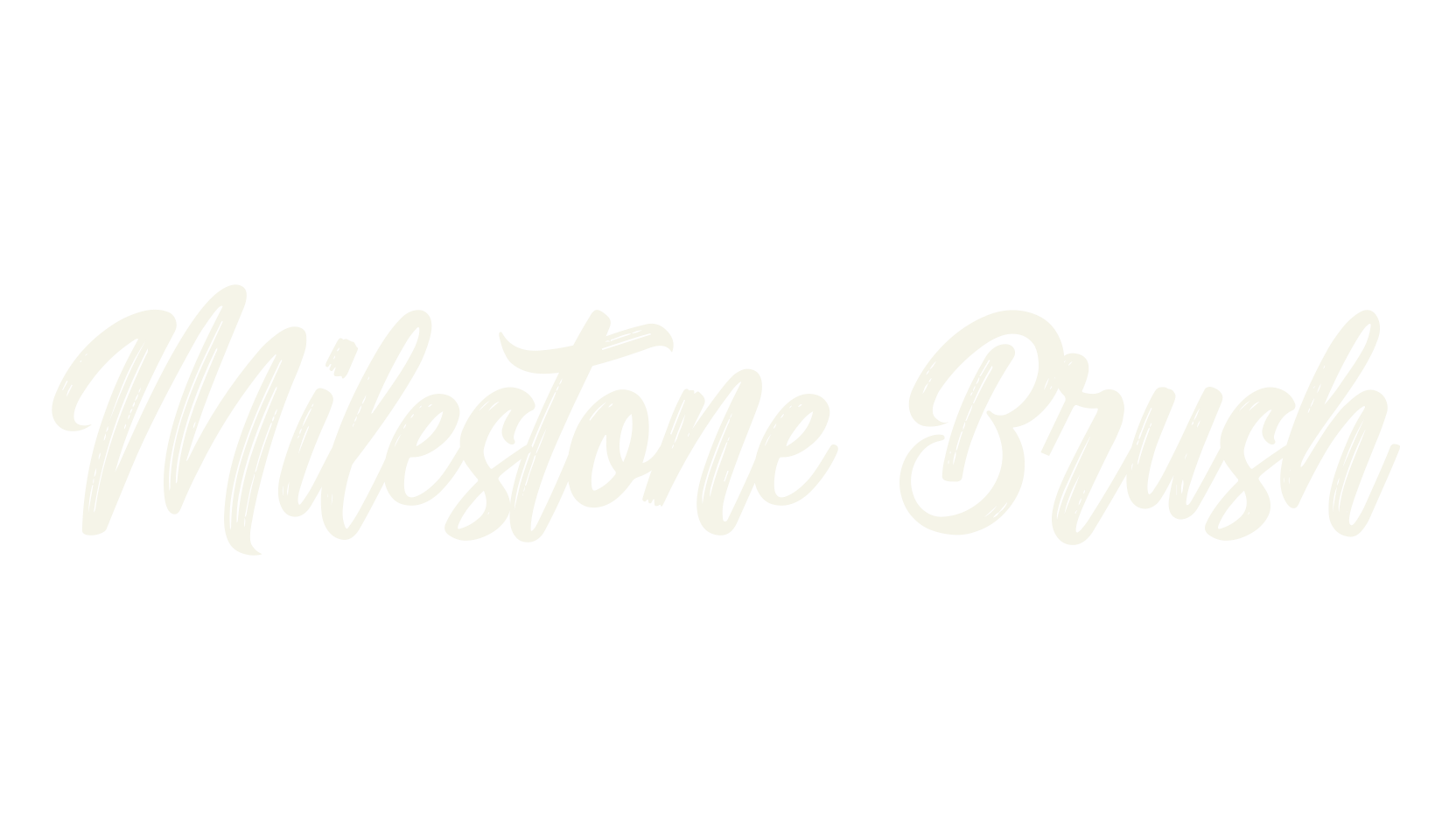 Milestone Brush, brush font preview
