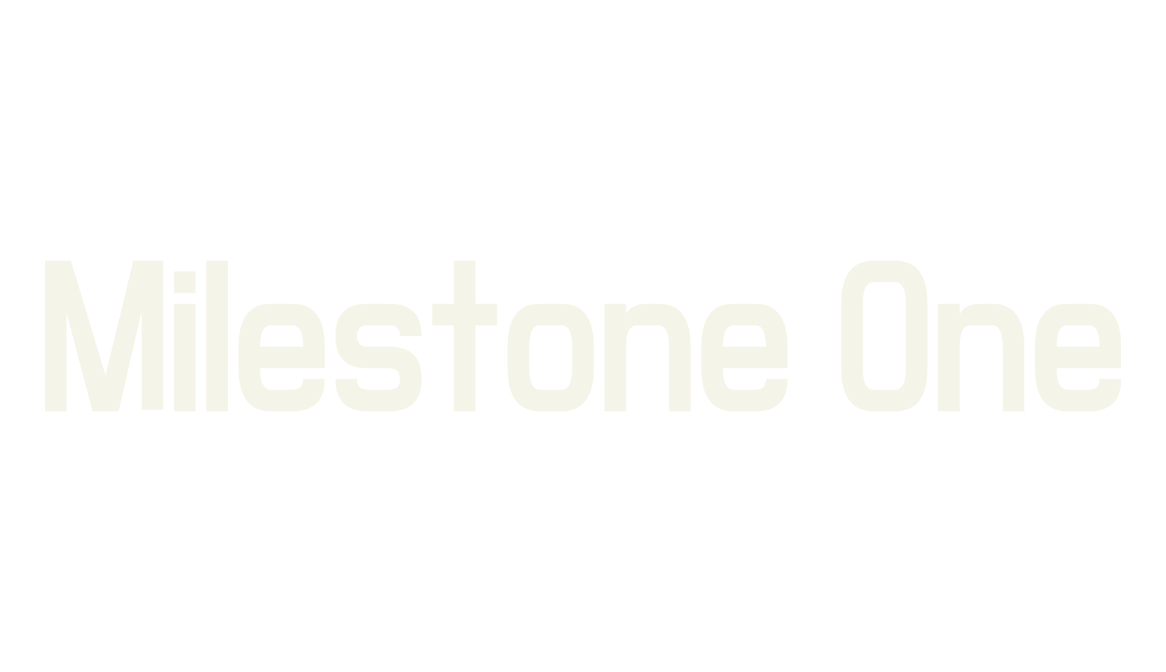 Milestone One, sans font preview