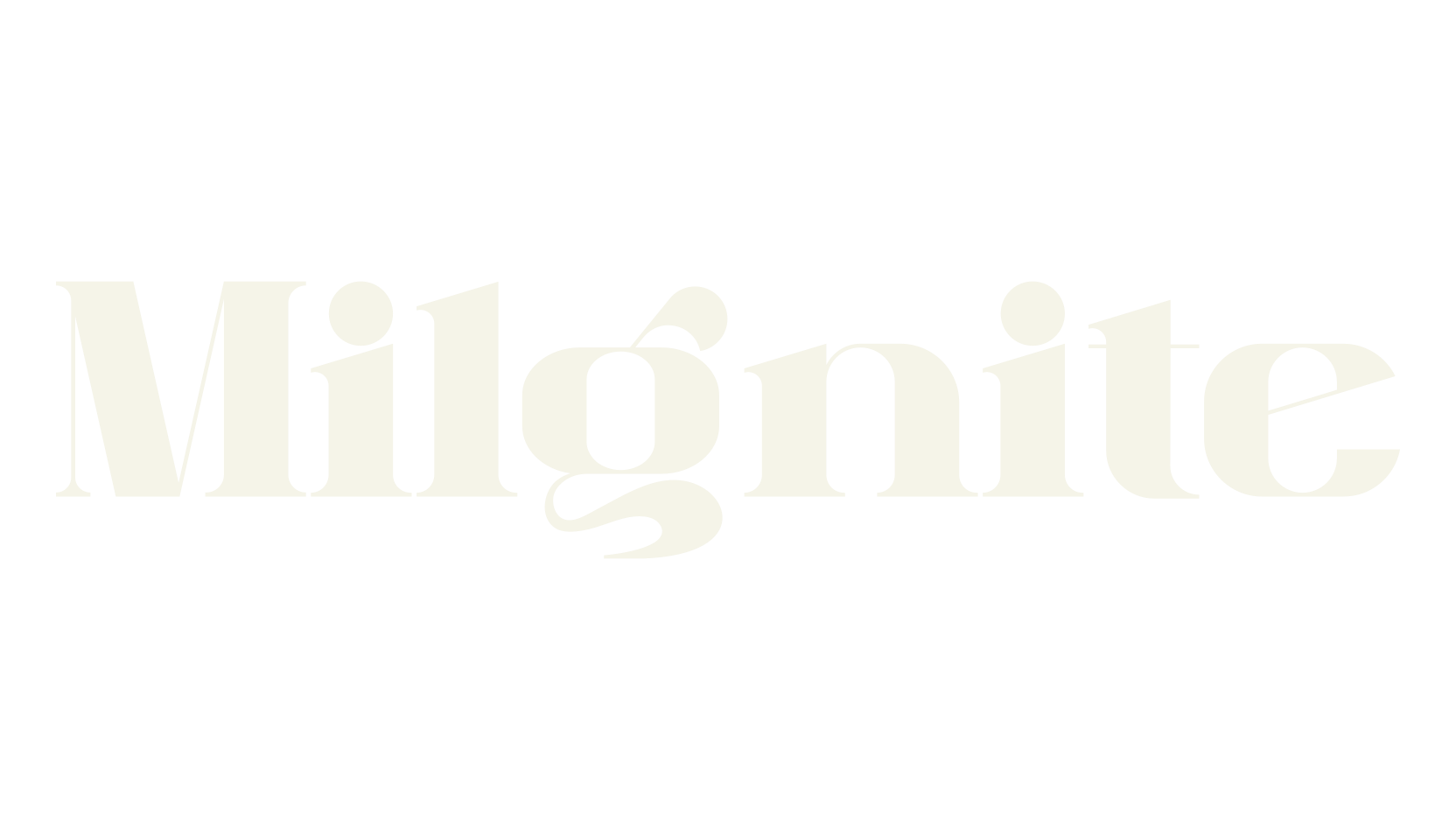 Milgnite, fancy font preview