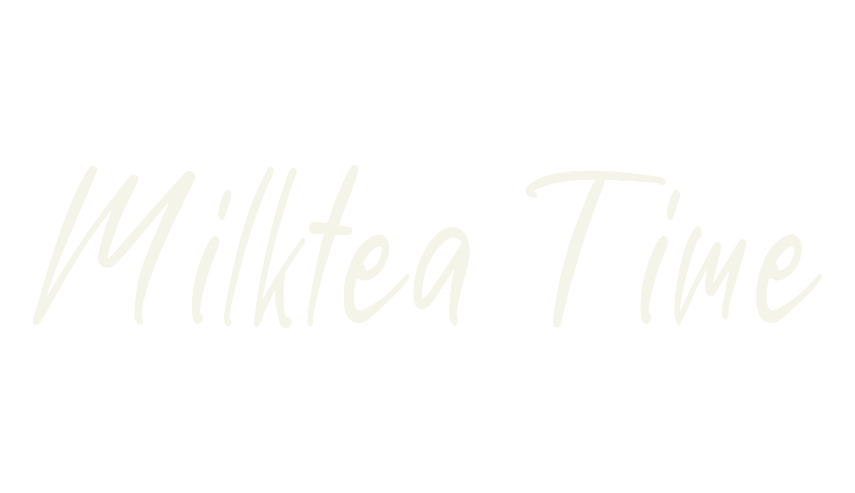 Milktea Time, lettering font preview