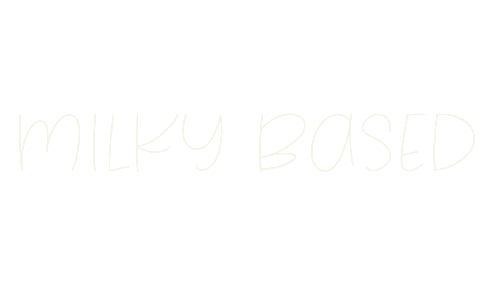 Milky Based, fashion script font preview