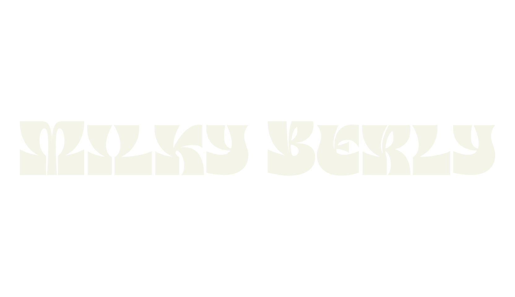 Milky Berly, groovy font preview