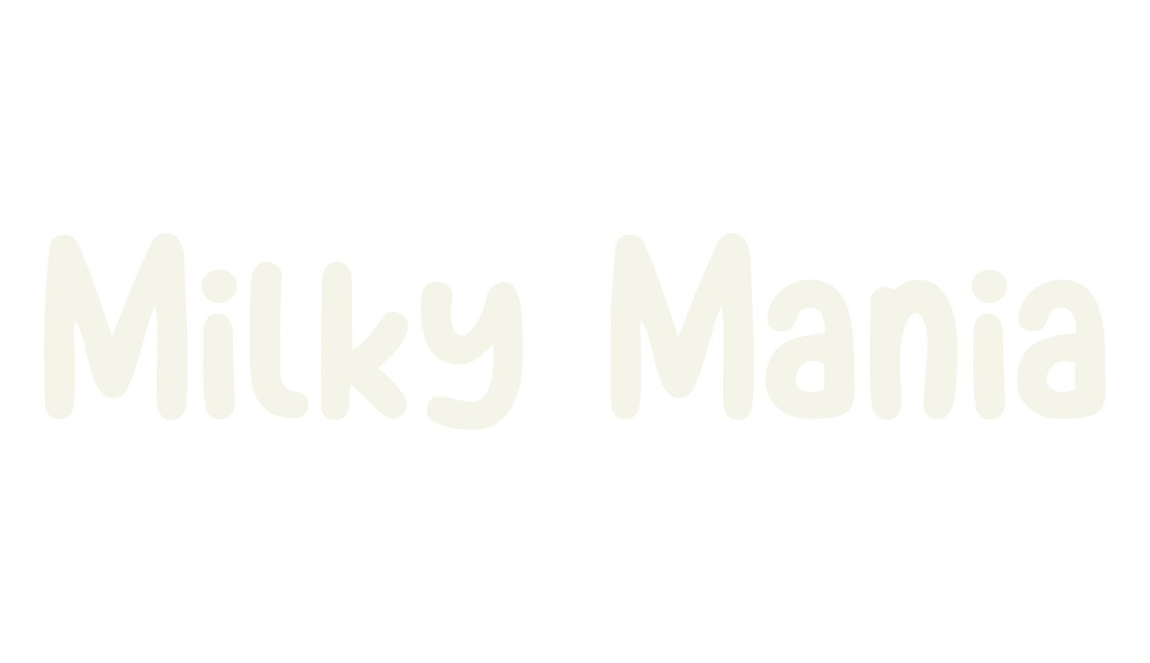 Milky Mania, handwritten font preview