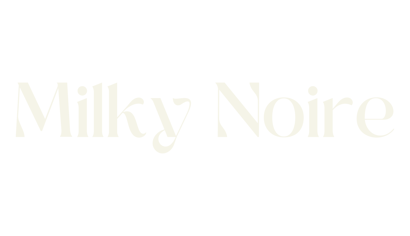 Milky Noire, serif font preview