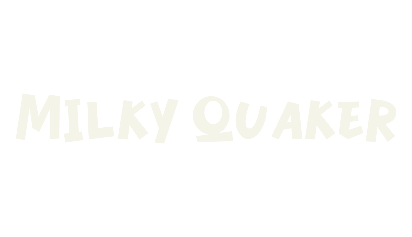 Milky Quaker, display market font preview