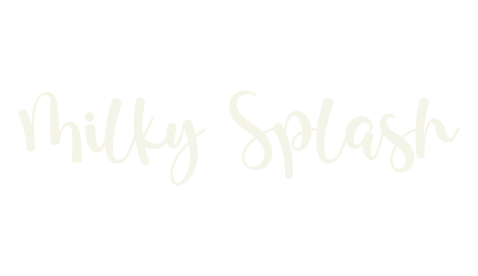 Milky Splash, birthday font preview