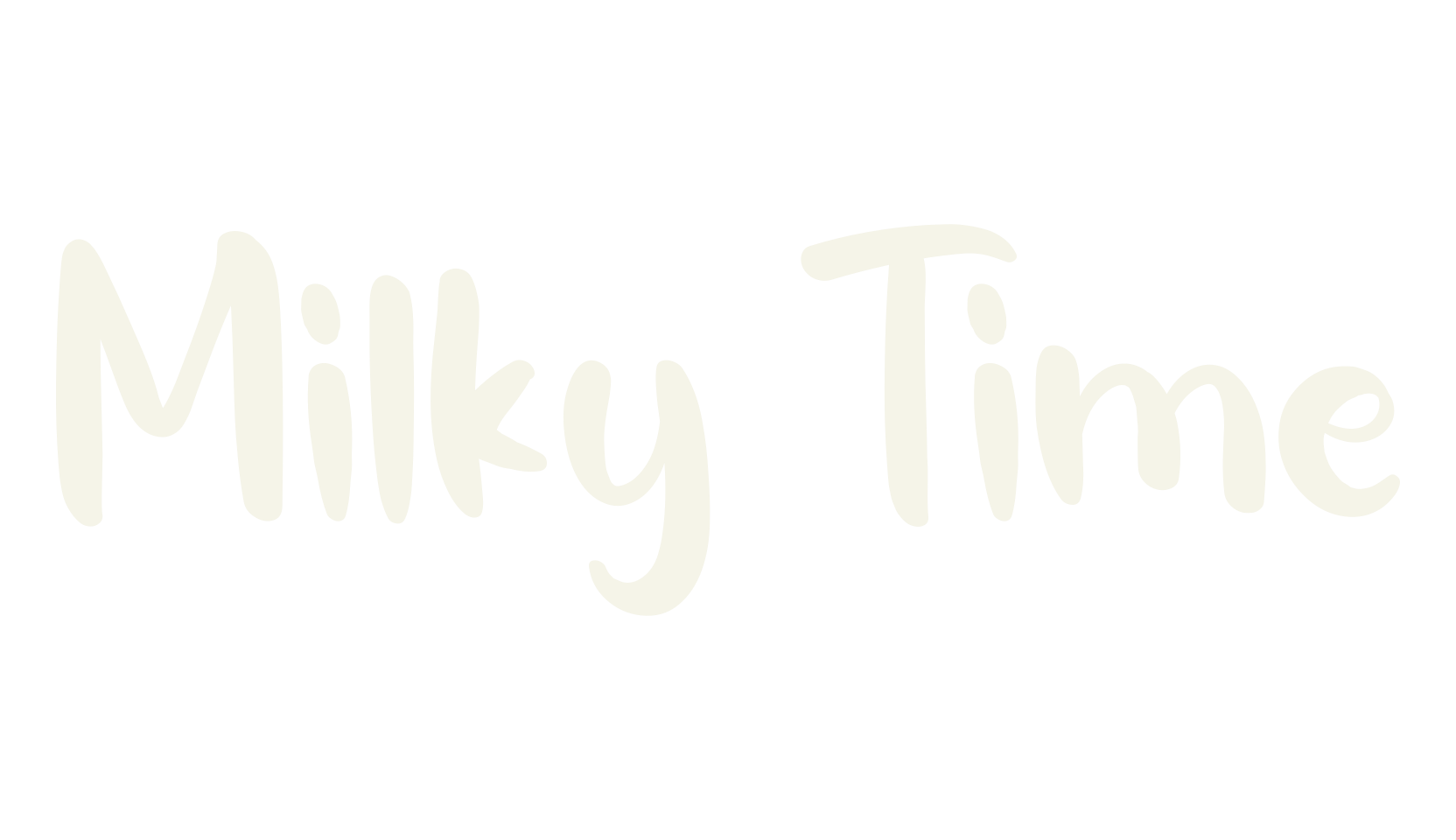Milky Time, cute font preview
