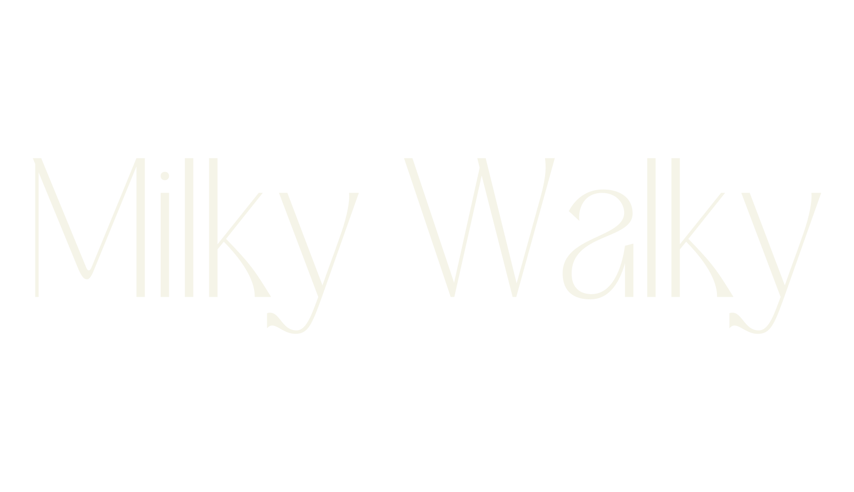 Milky Walky, sans serif font preview