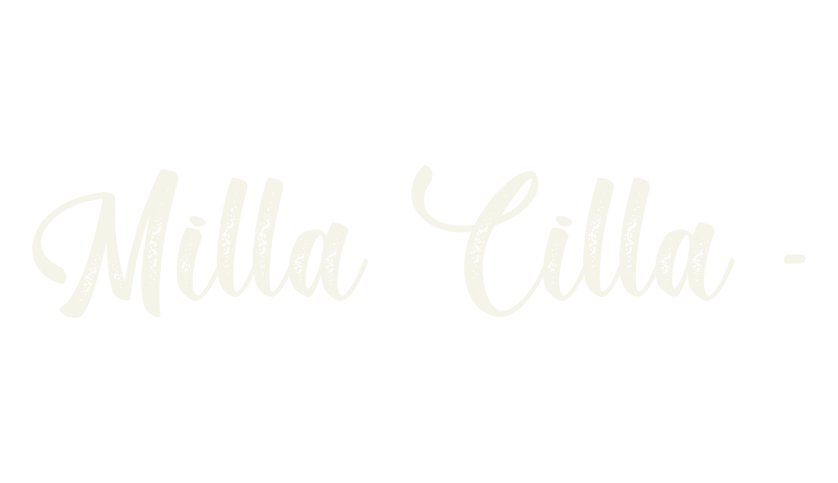 Milla Cilla -, lettering font preview