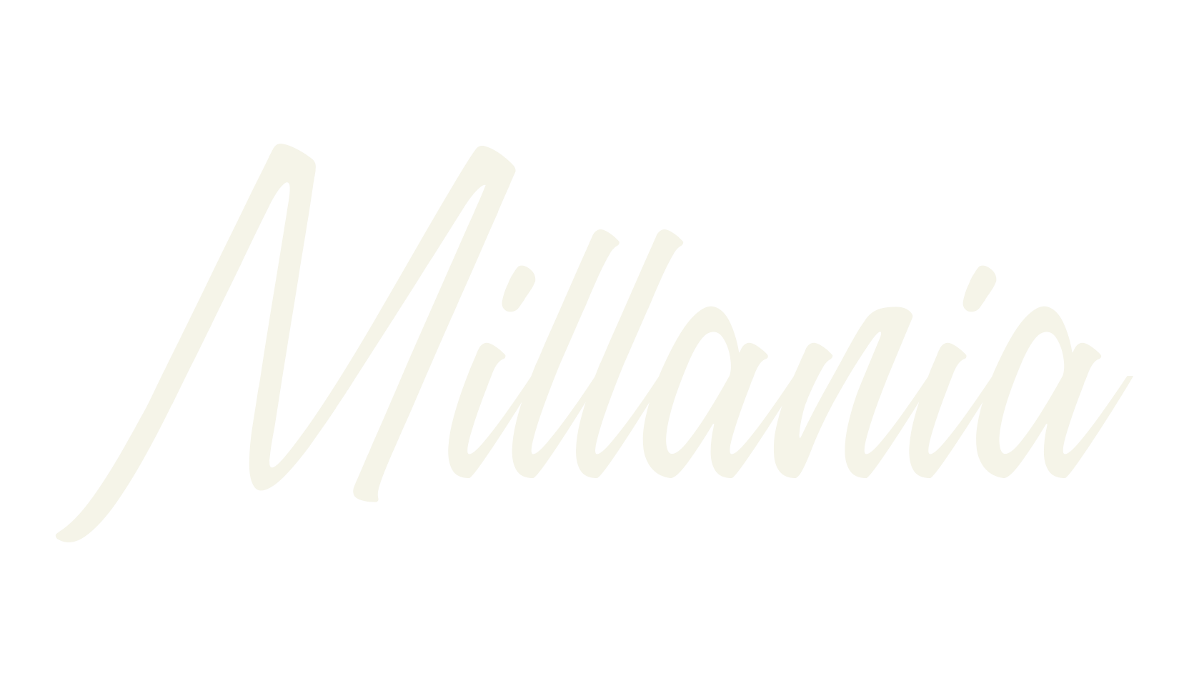 Millania, script font preview
