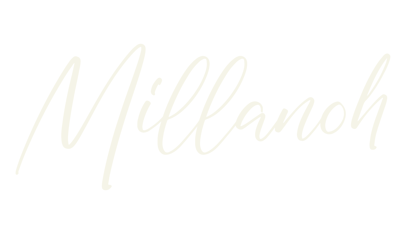Millanoh, script font preview