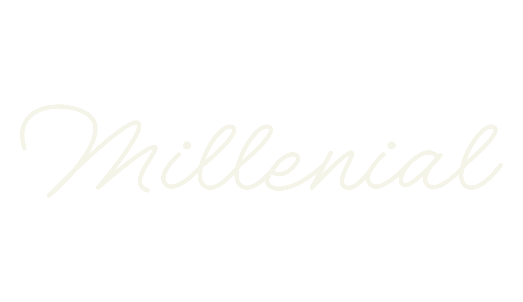 Millenial, cursive font preview
