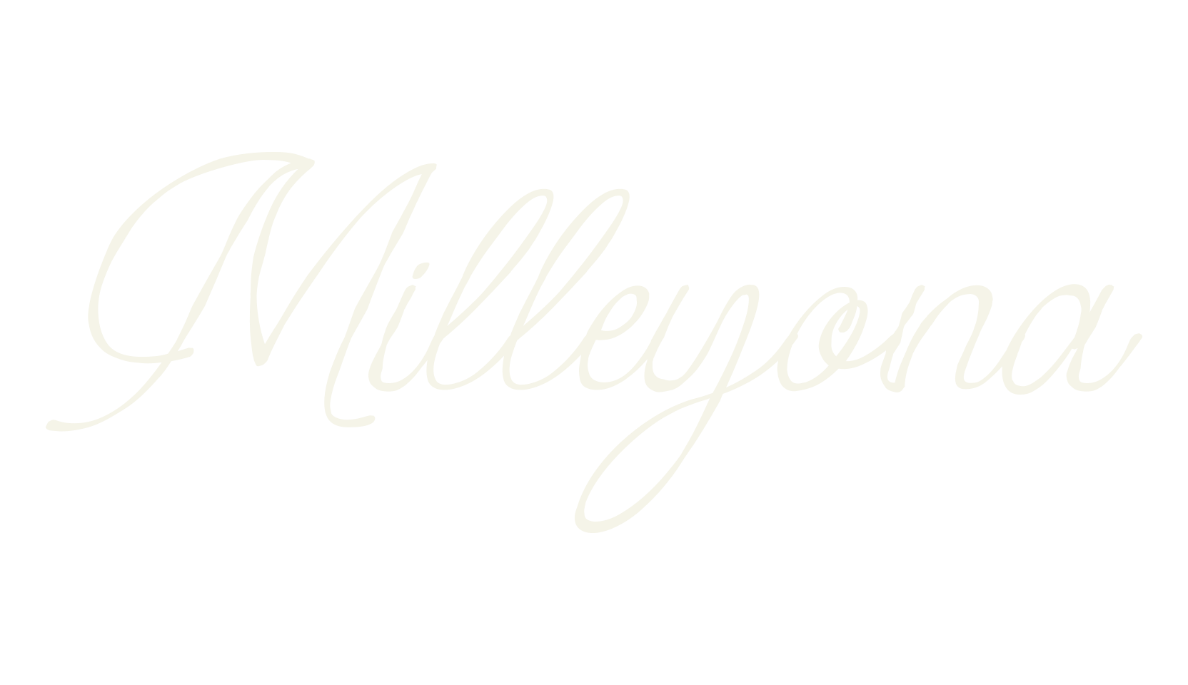 Milleyona, fashion script font preview