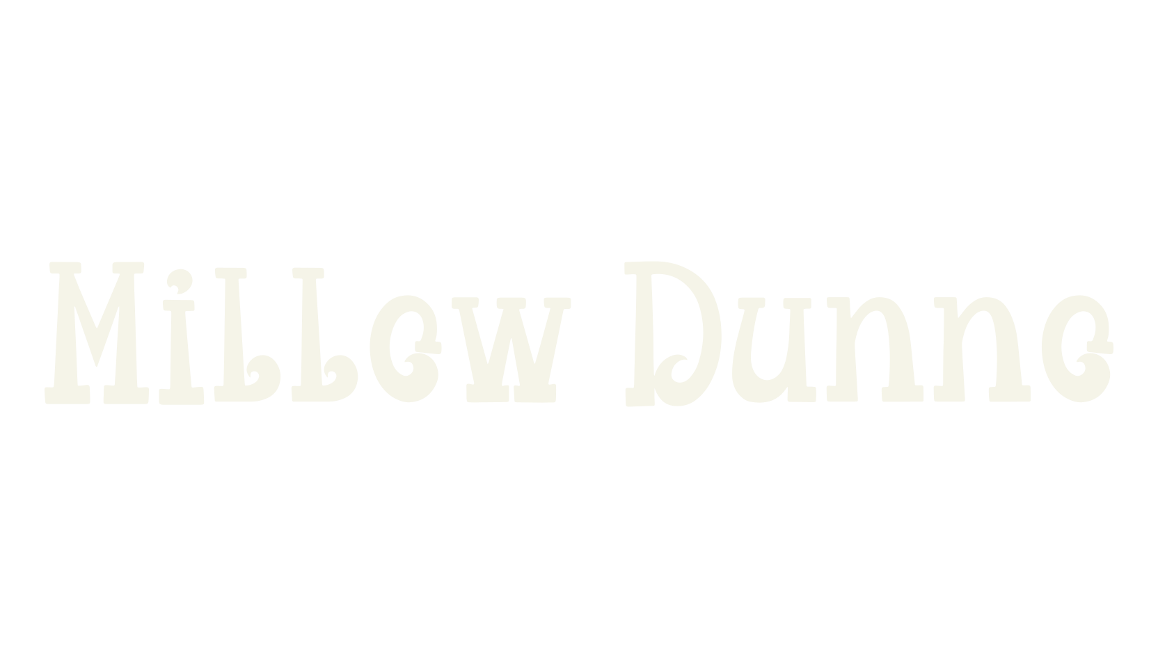 Millow Dunno, handwriting font preview