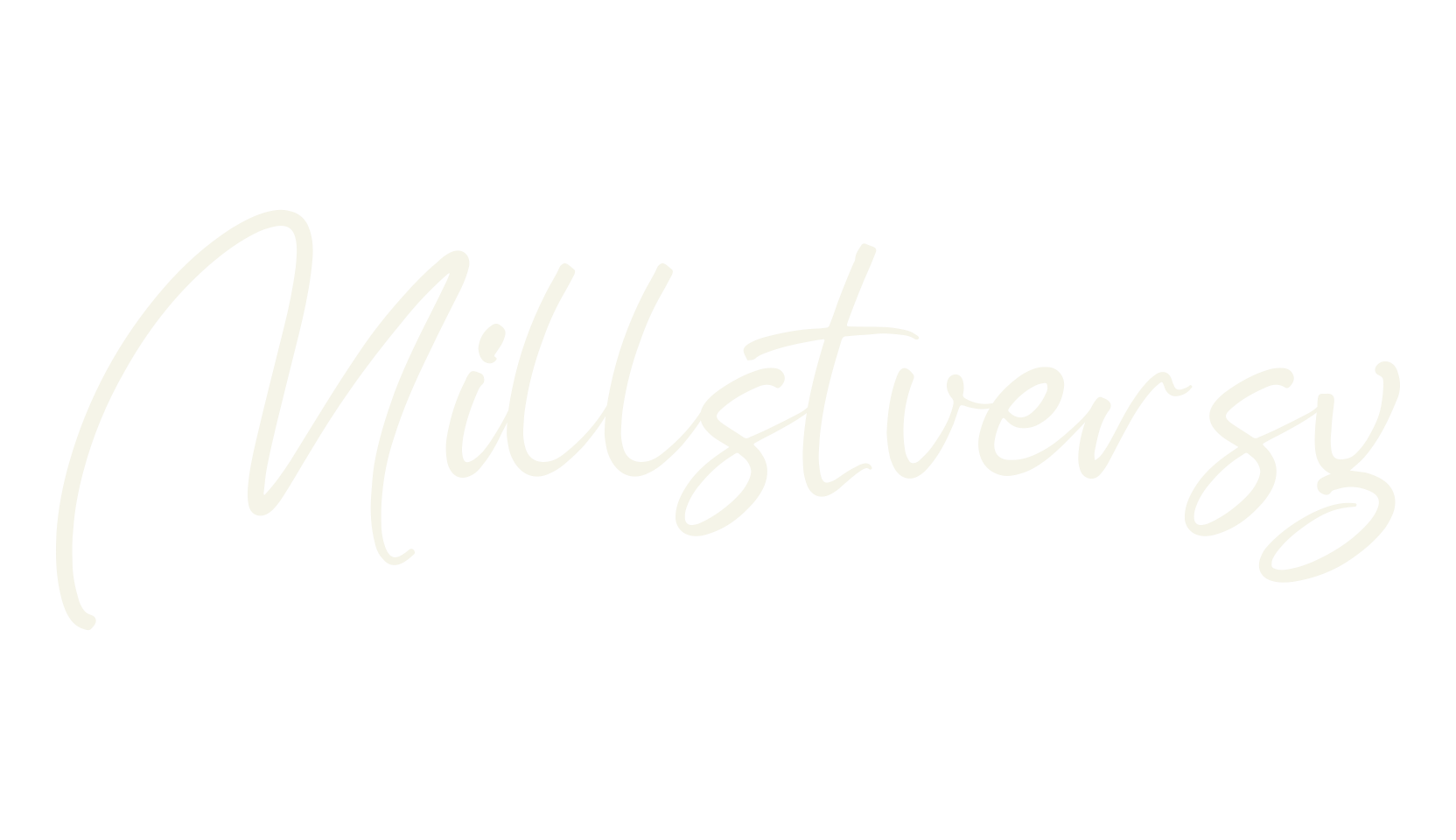 Millstversy, script font preview