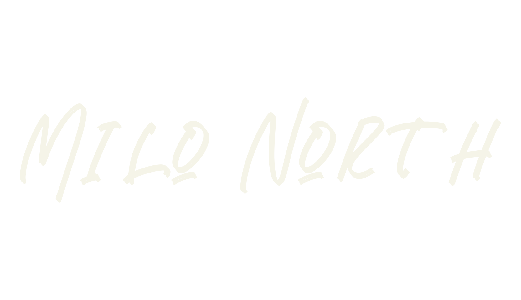 Milo North, script font preview