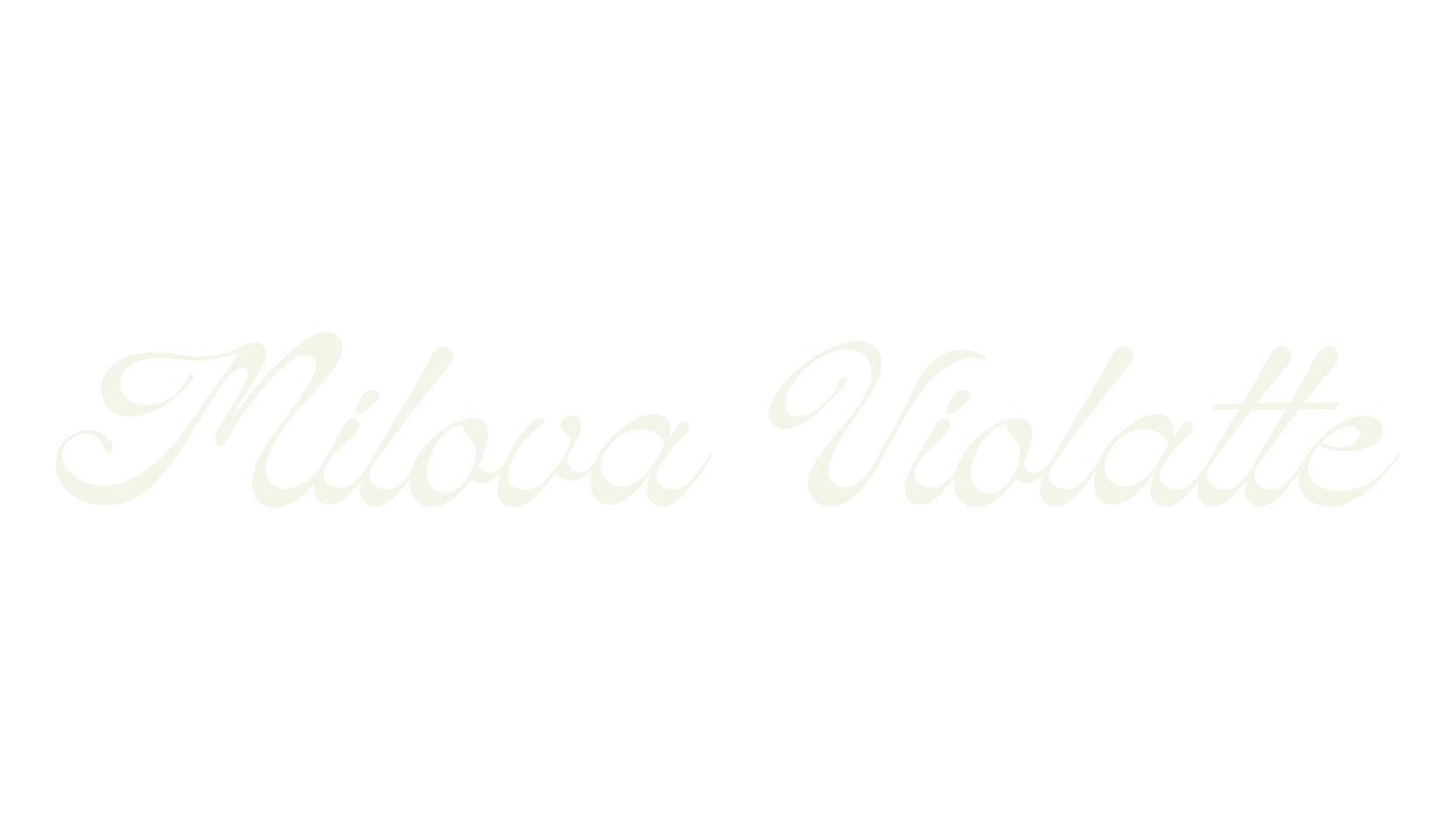 Milova Violatte, script font preview