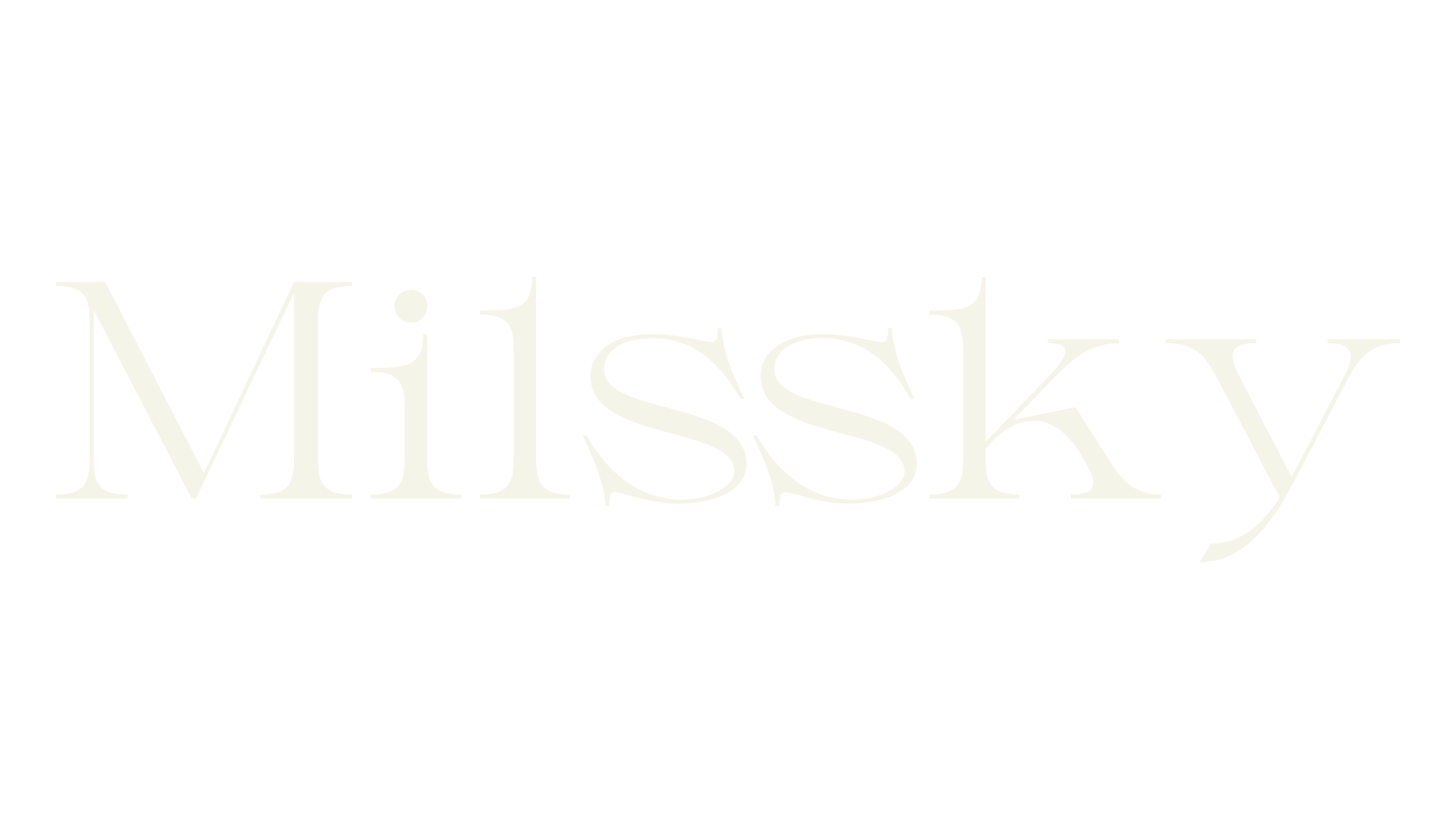 Milssky, sans serif font preview