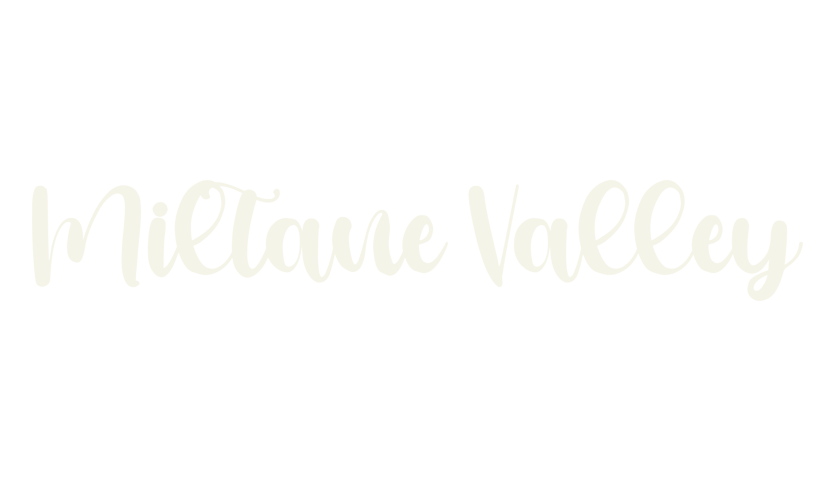 Miltane Valley, lettering font preview
