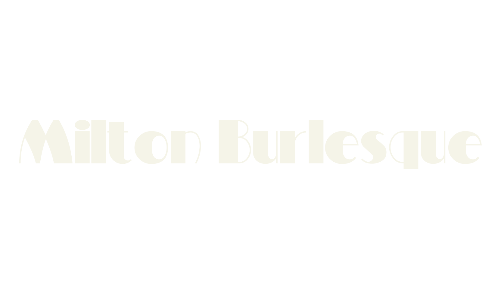 Milton Burlesque, display market font preview